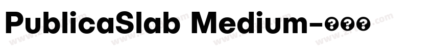 PublicaSlab Medium字体转换